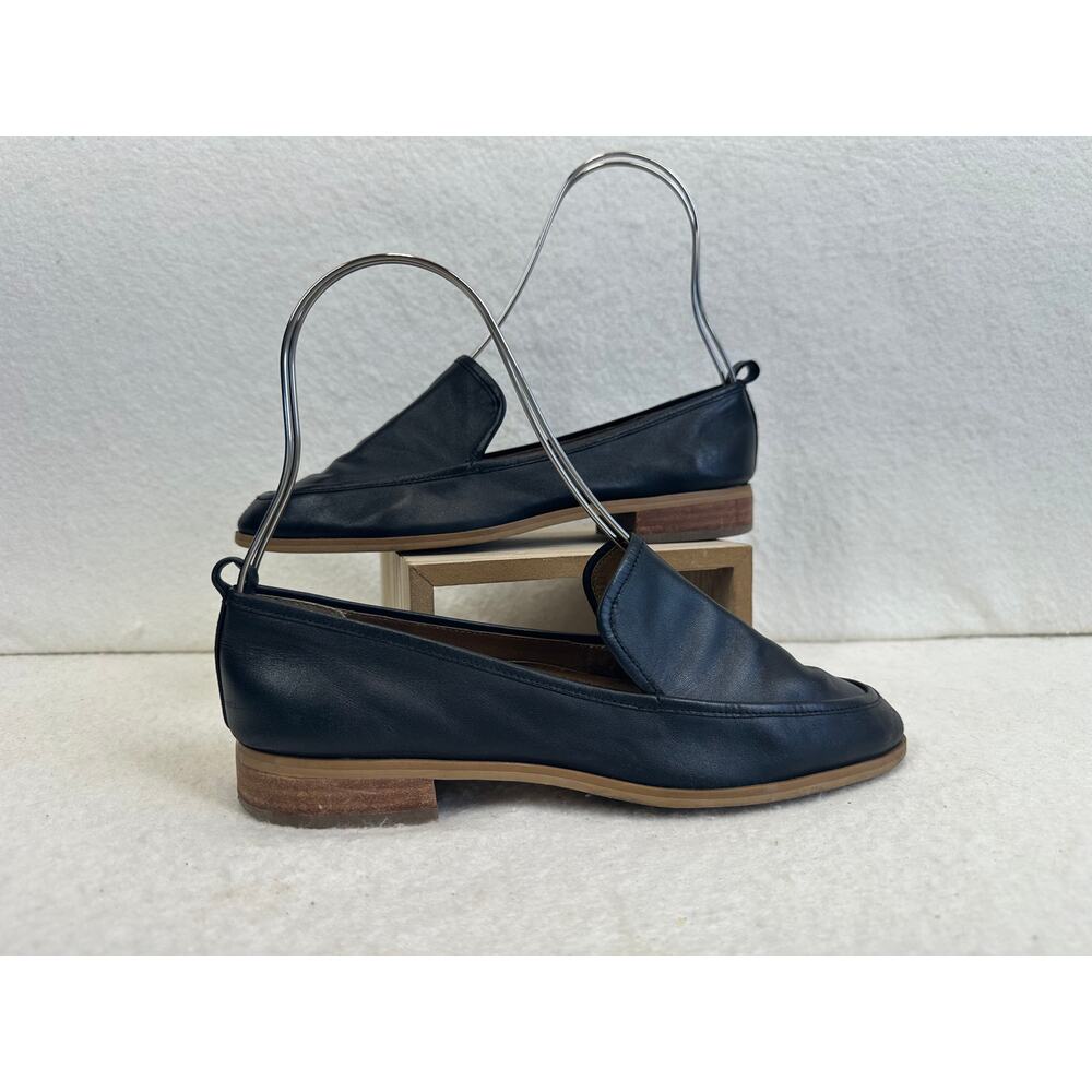 Susina Kellen Leather Loafers Almond Toe Slip on Low Block Heel SZ 6.5